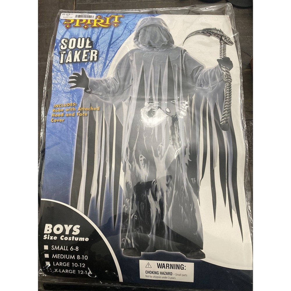 Spirit Halloween Kids Soul Taker Costume X-Large 12-14